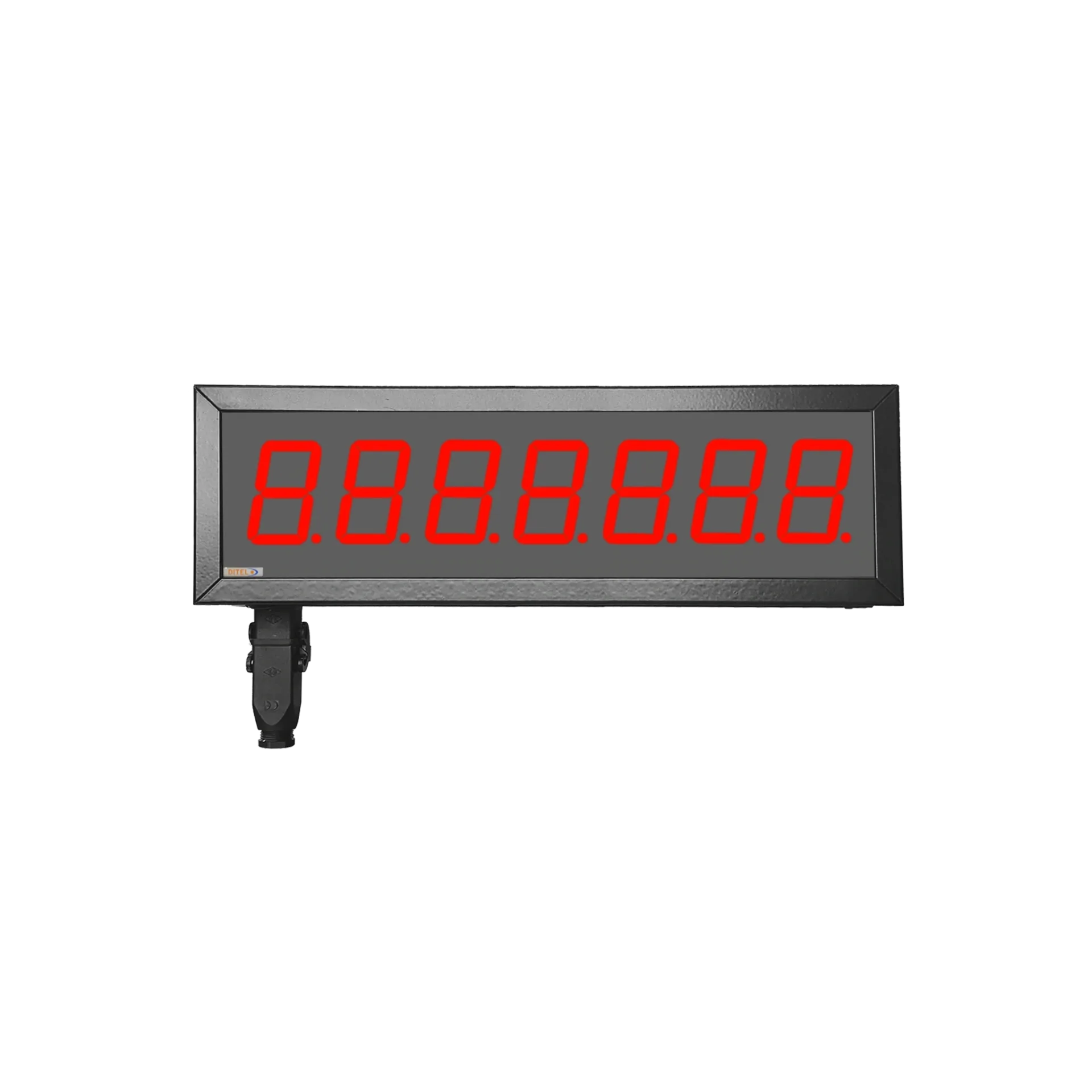 Visualizador Numerico 57mm, 7 digitos, BCD-Contador-Tacometro-Cronómetro +2R, IP65
